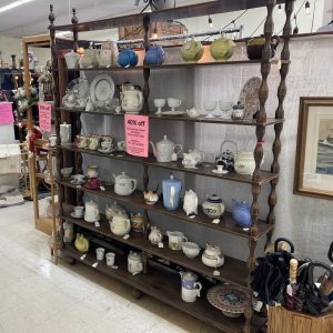 Vintage display shelf unit