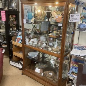 Large front slide display case