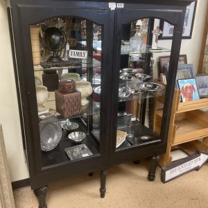 Vintage repurposed display case on legs
