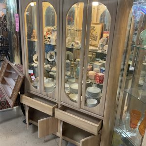 Light oak display case